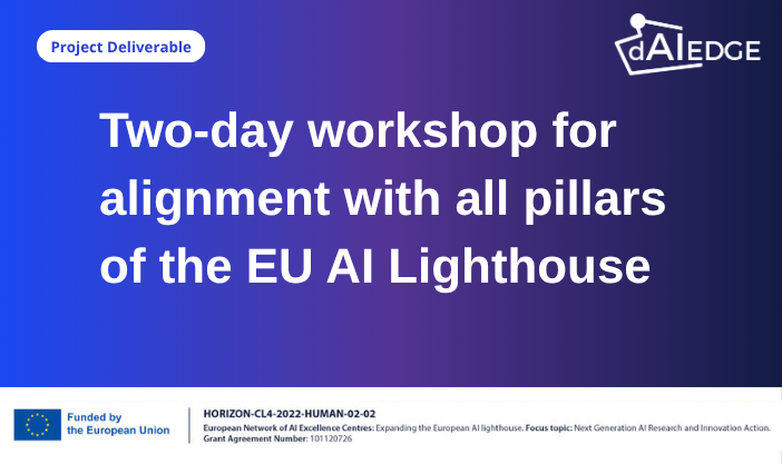 Two-day workshop for alignment with all pillars of the EU AI Lighthouse