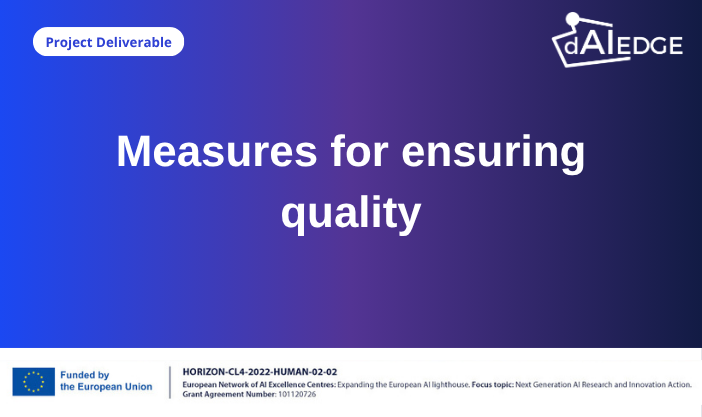Measures for ensuring quality