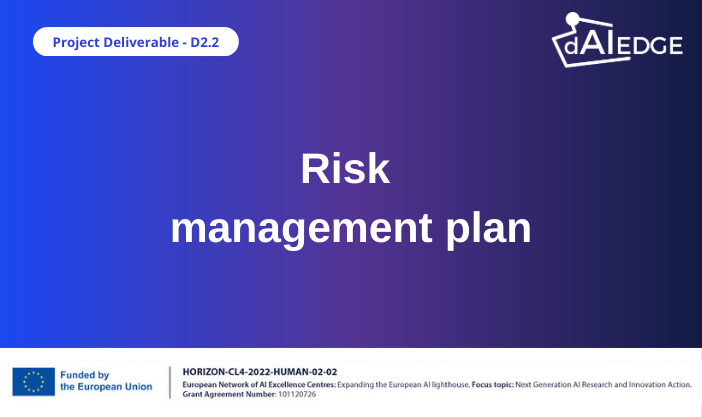 Plan and measures for risk prevention and mitigation Creators