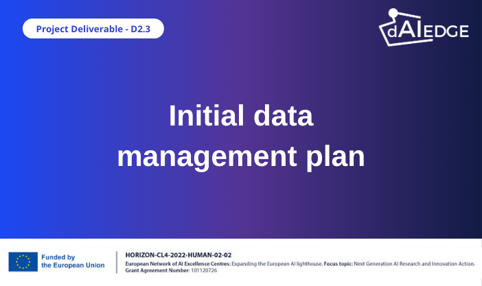 Initial data management plan