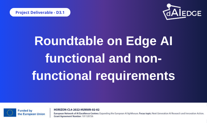 Roundtable on Edge AI functional and non-functional requirements