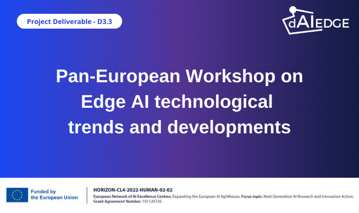 D3.3 – Pan-European Workshop on Edge AI technological trends and developments