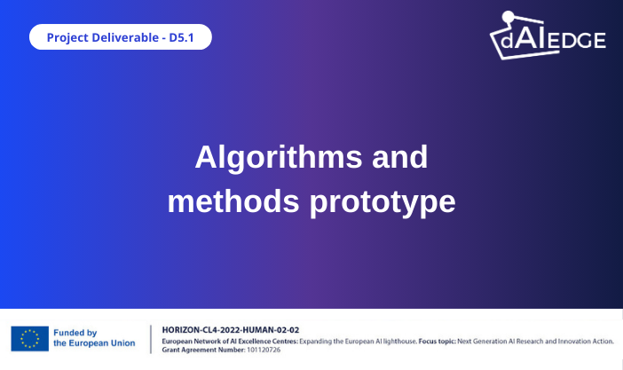 D5.1 – Algorithms and methods prototype