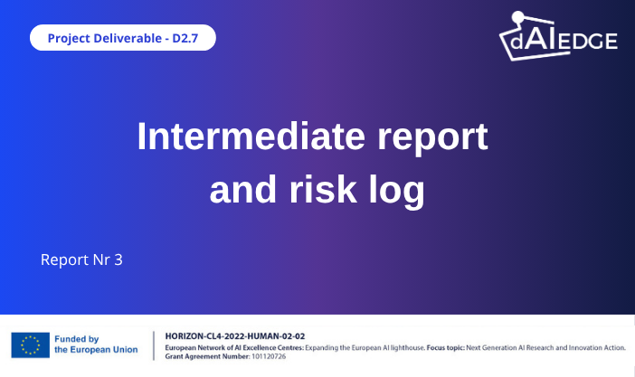 Intermediate report and risk log - Report Nr 3